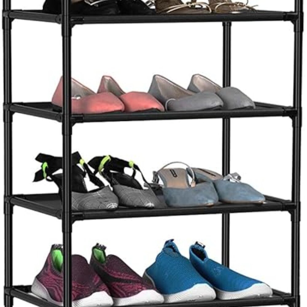 10 Tiers Shoe Rack 20-25 Pairs Sturdy Shoe Shelf